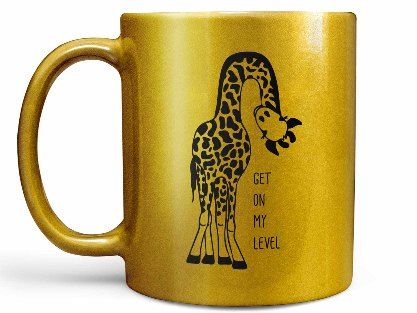 Get On My Level Giraffe Coffee Mug