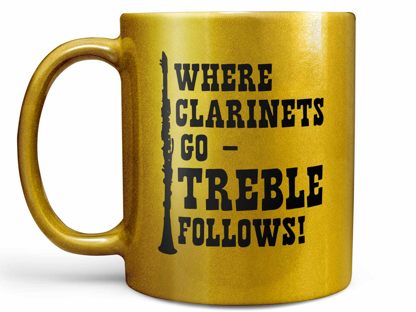 Treble Follows Clarinet Coffee Mug