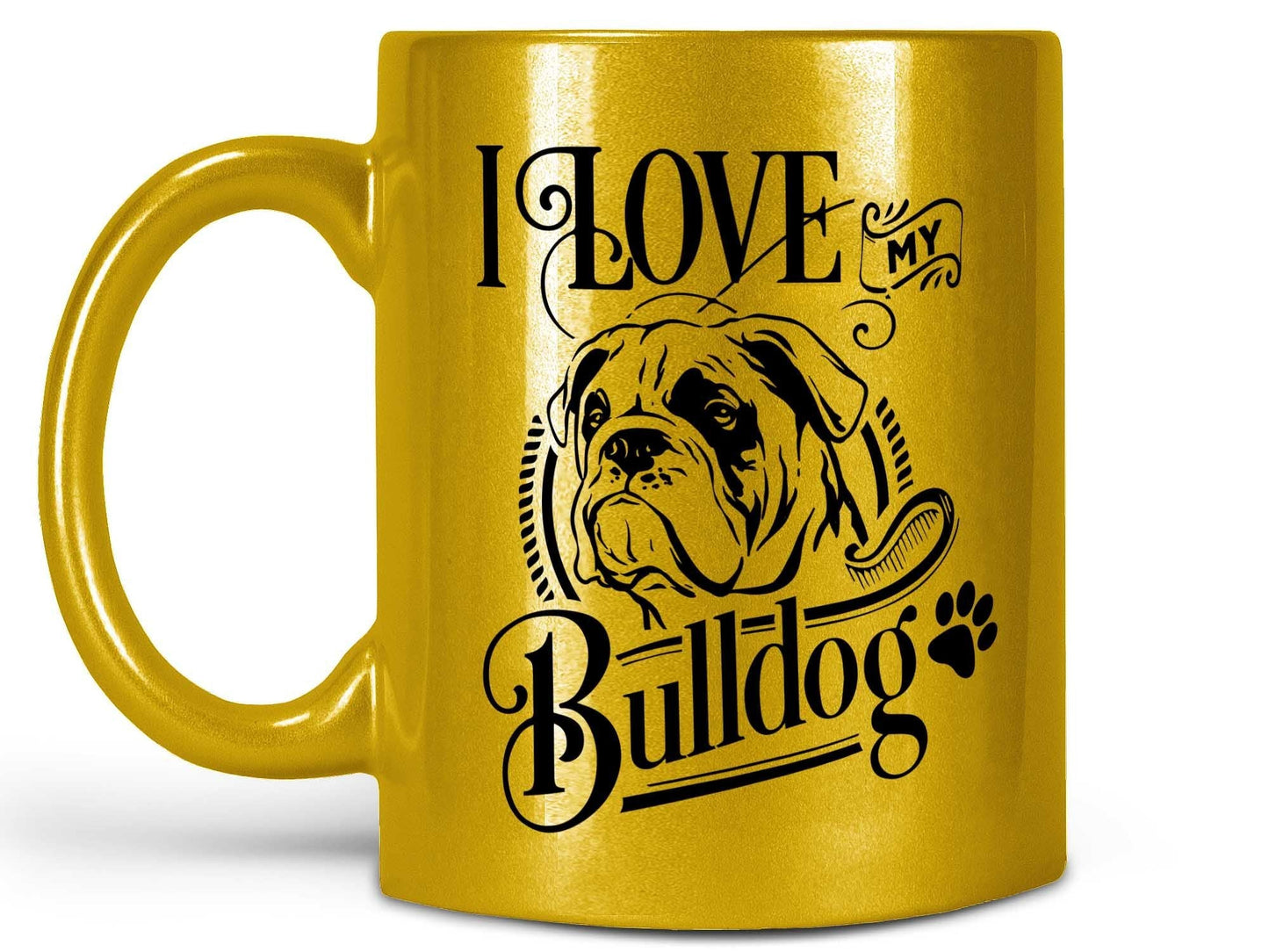 I Love My Bulldog Coffee Mug