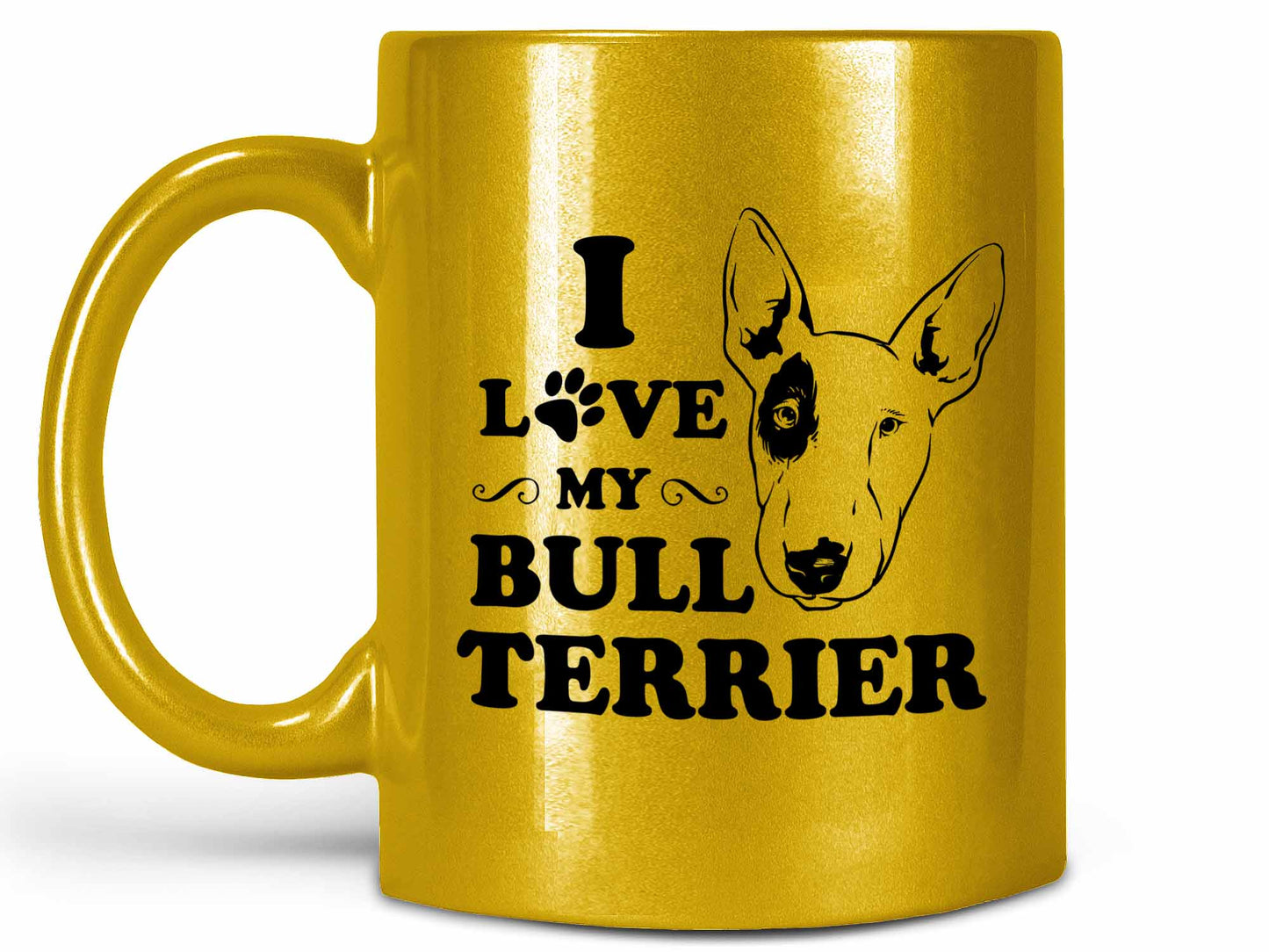 I Love My Bull Terrier Coffee Mug