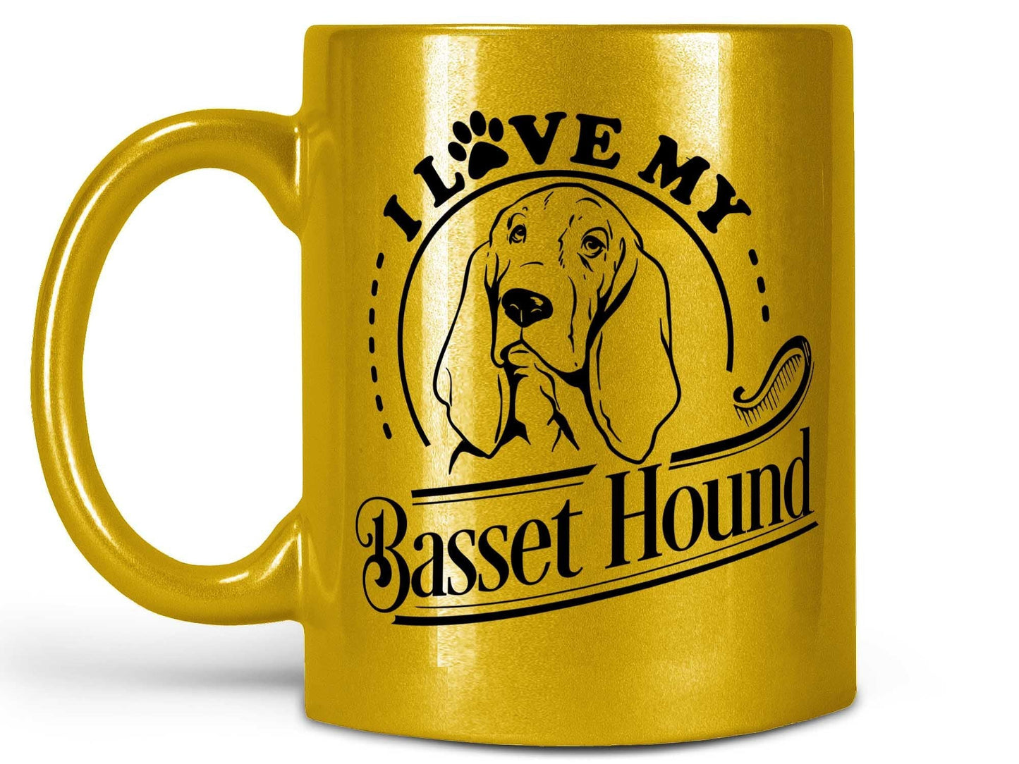 I Love My Basset Hound Coffee Mug