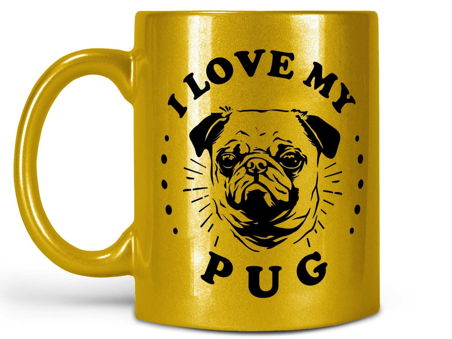 I Love My Pug Coffee Mug
