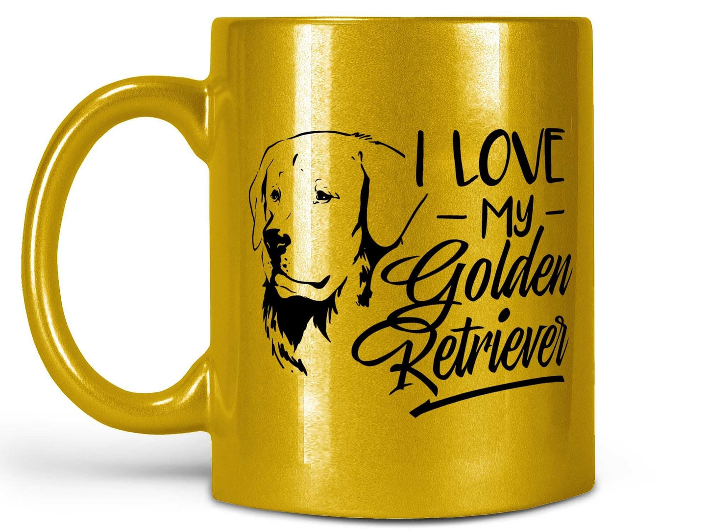 I Love My Golden Retriever Coffee Mug