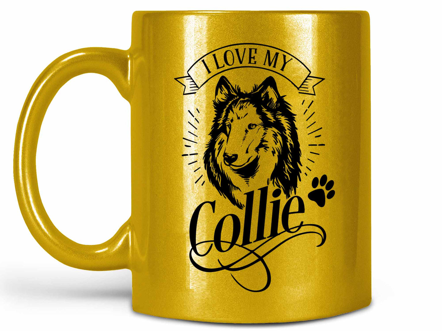 I Love My Collie Coffee Mug