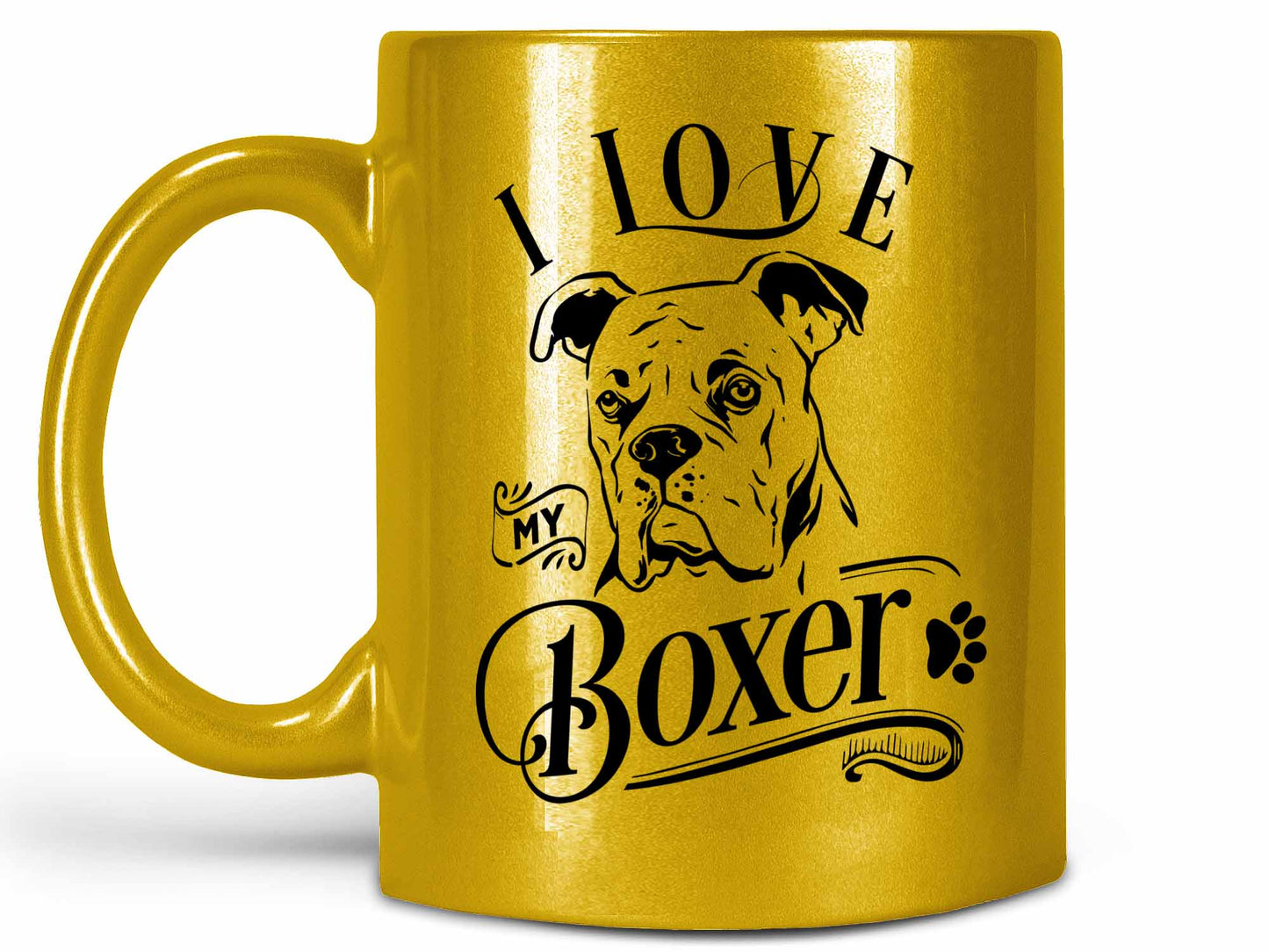 I Love My Boxer Coffee Mug