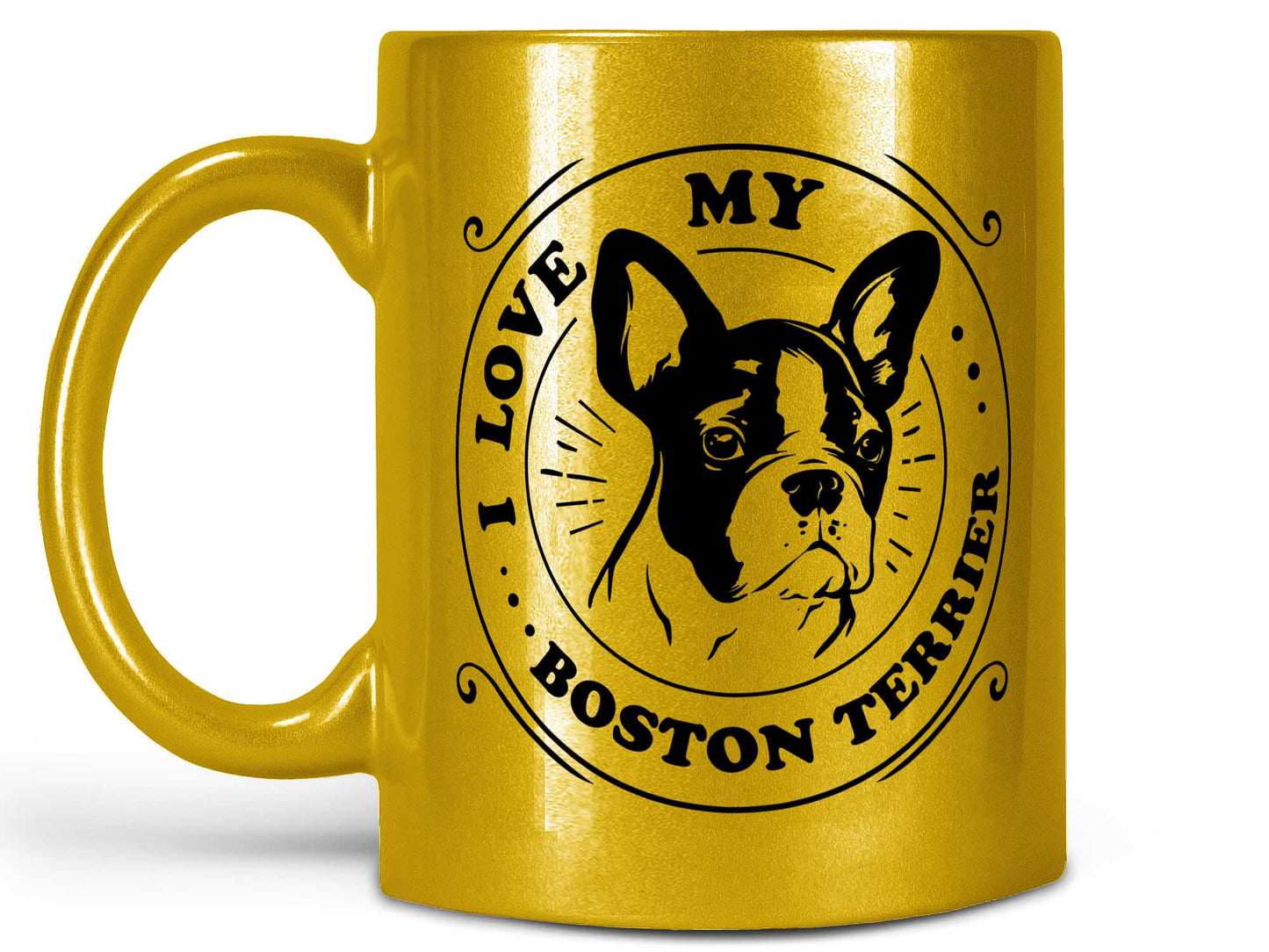 I Love My Boston Terrier Coffee Mug