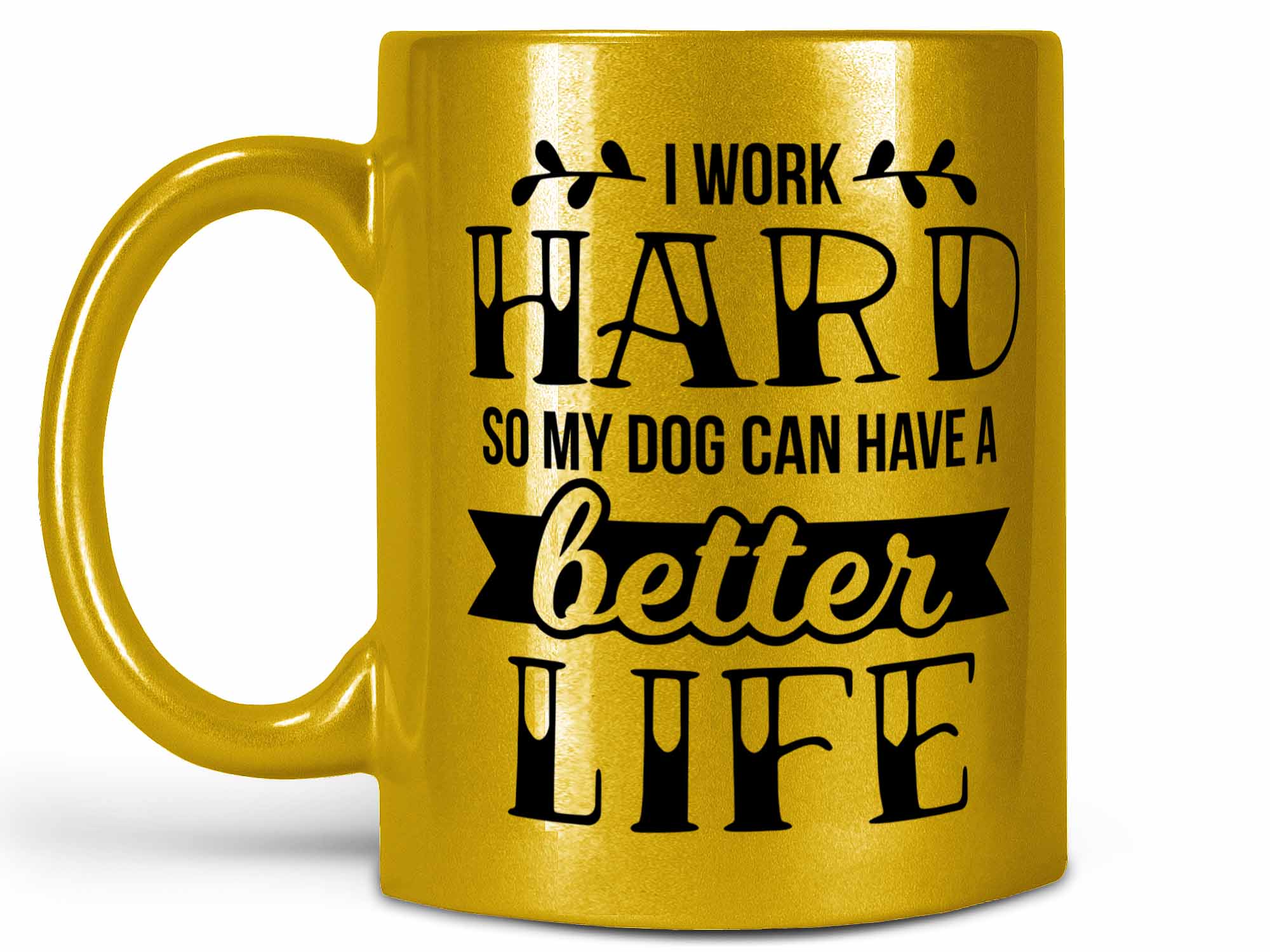 Work Hard Dog Coffee Mug