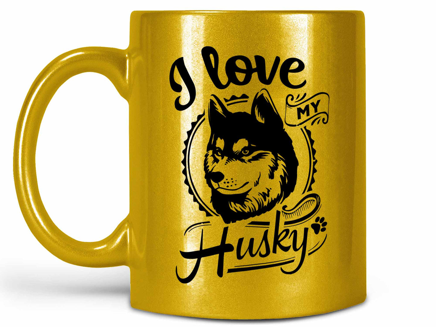I Love My Husky Coffee Mug