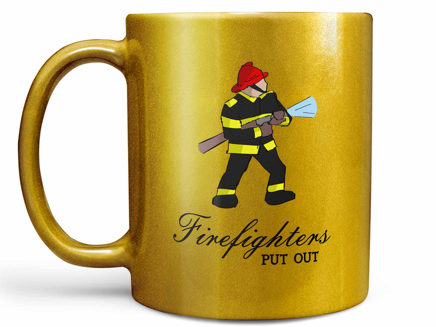 Firefighters Put Out Coffee Mug