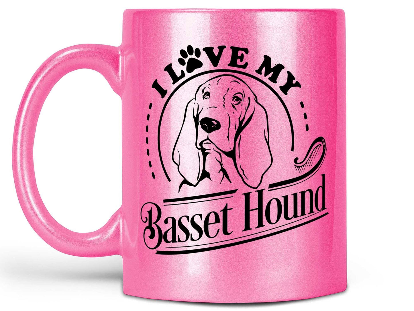 I Love My Basset Hound Coffee Mug