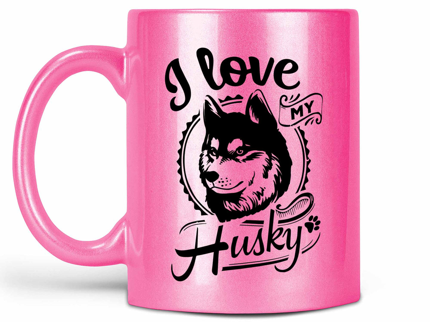 I Love My Husky Coffee Mug