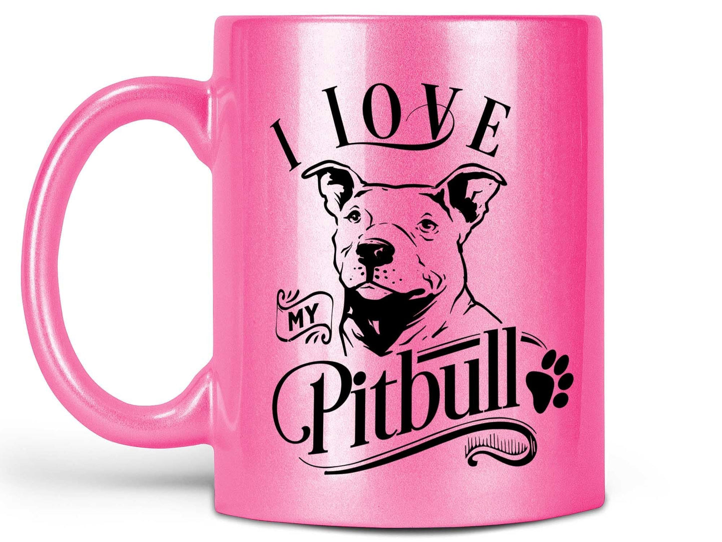 I Love My Pitbull Coffee Mug