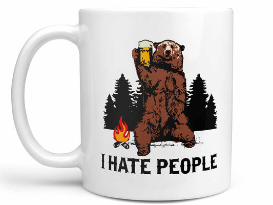 I Hate People Bear Coffee Mug