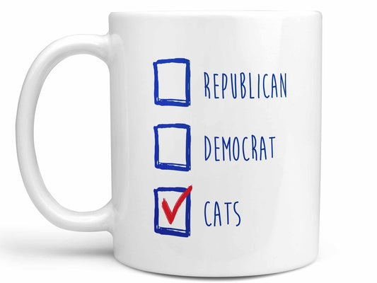 Republican Democrat Cats Coffee Mug