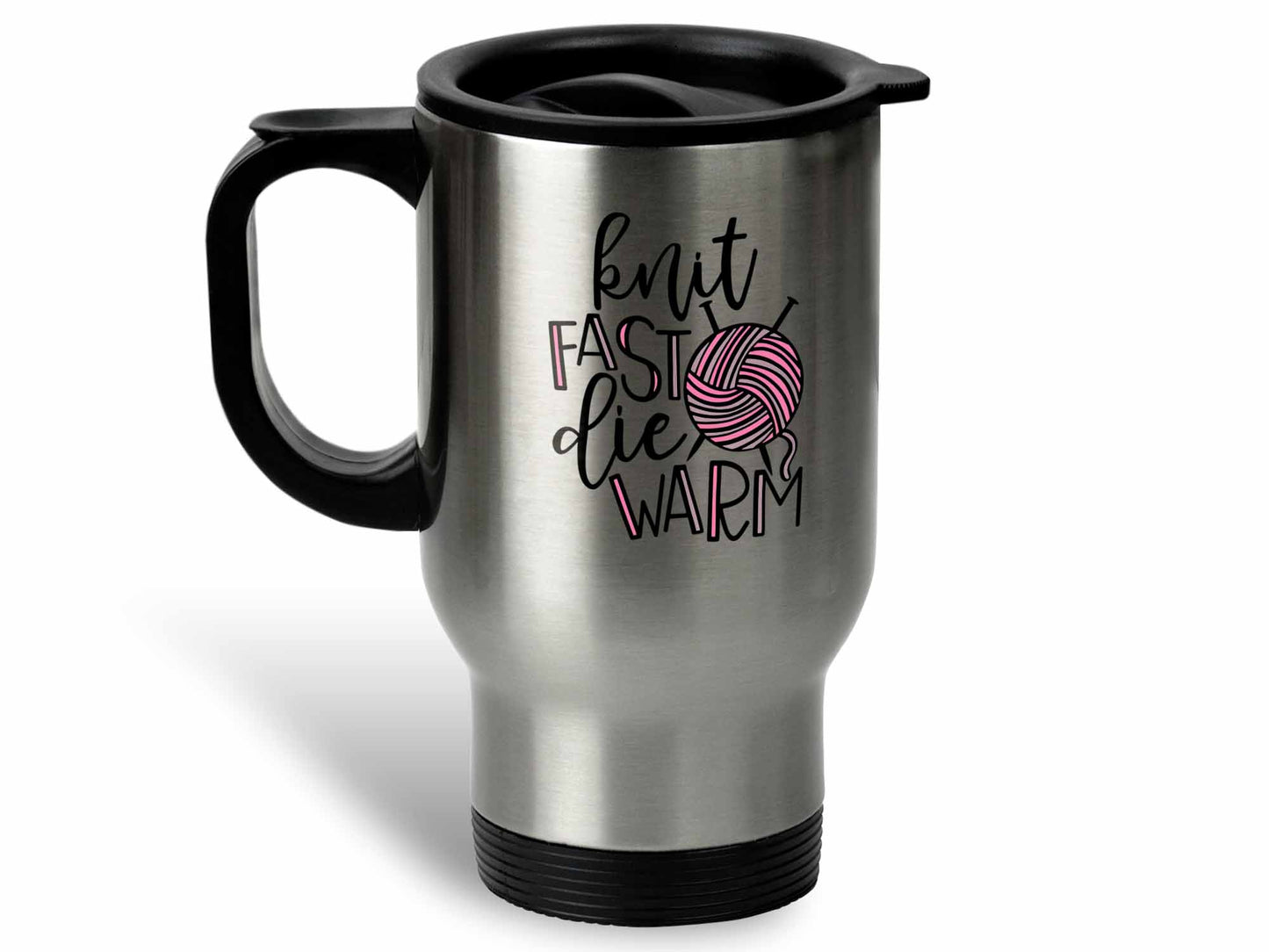 Knit Fast Die Warm Coffee Mug