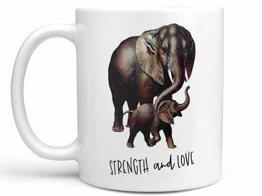 Strength and Love Elephant Coffee Mug