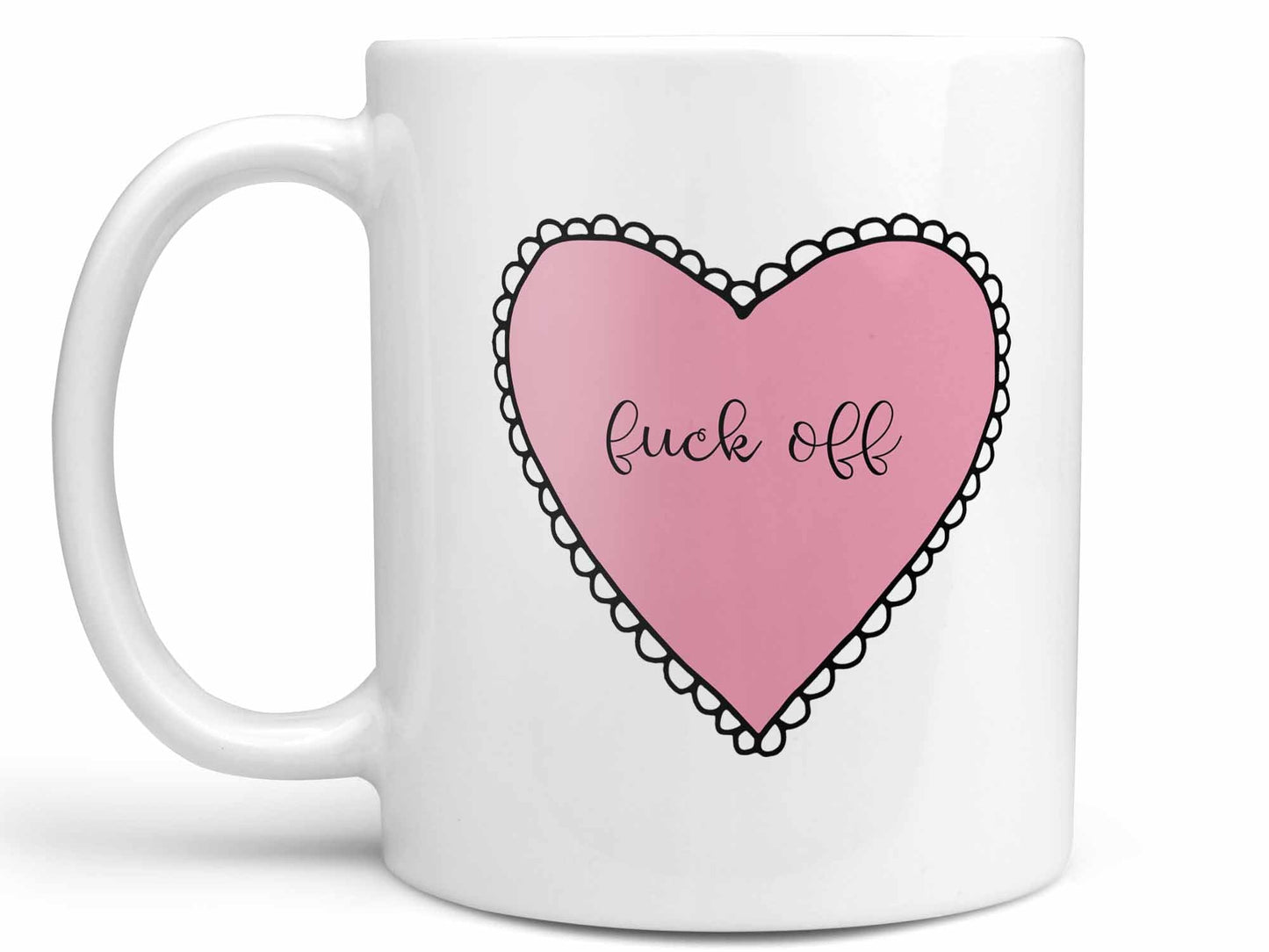 Fuck Off Heart Coffee Mug