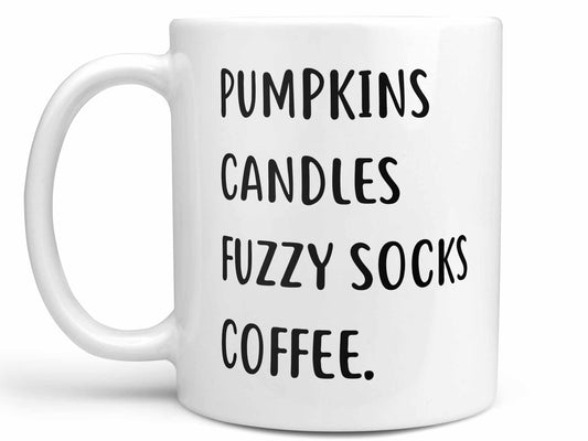 Pumpkins Candles Fuzzy Socks Coffee Mug
