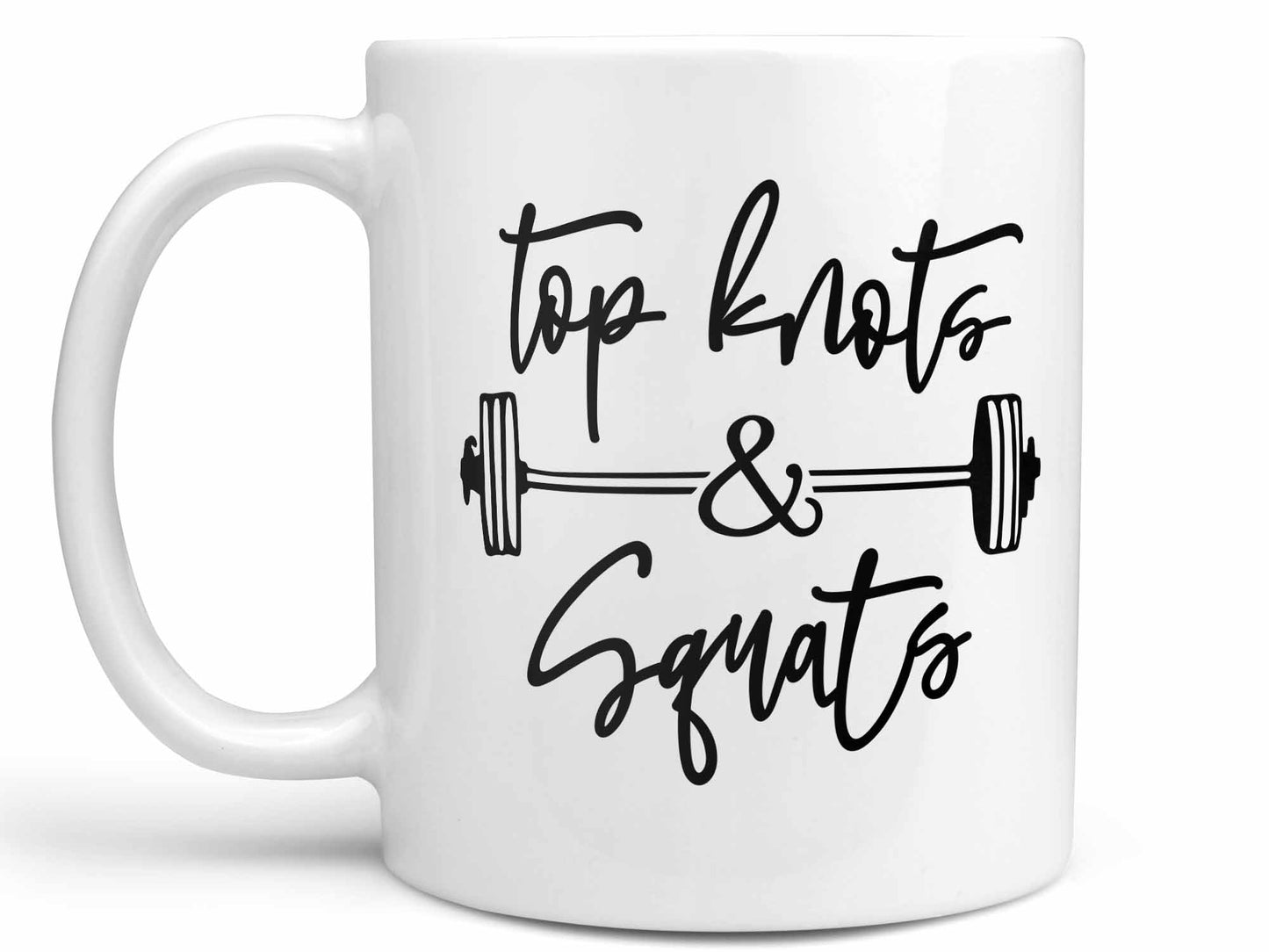 Top Knots and Squats Coffee Mug