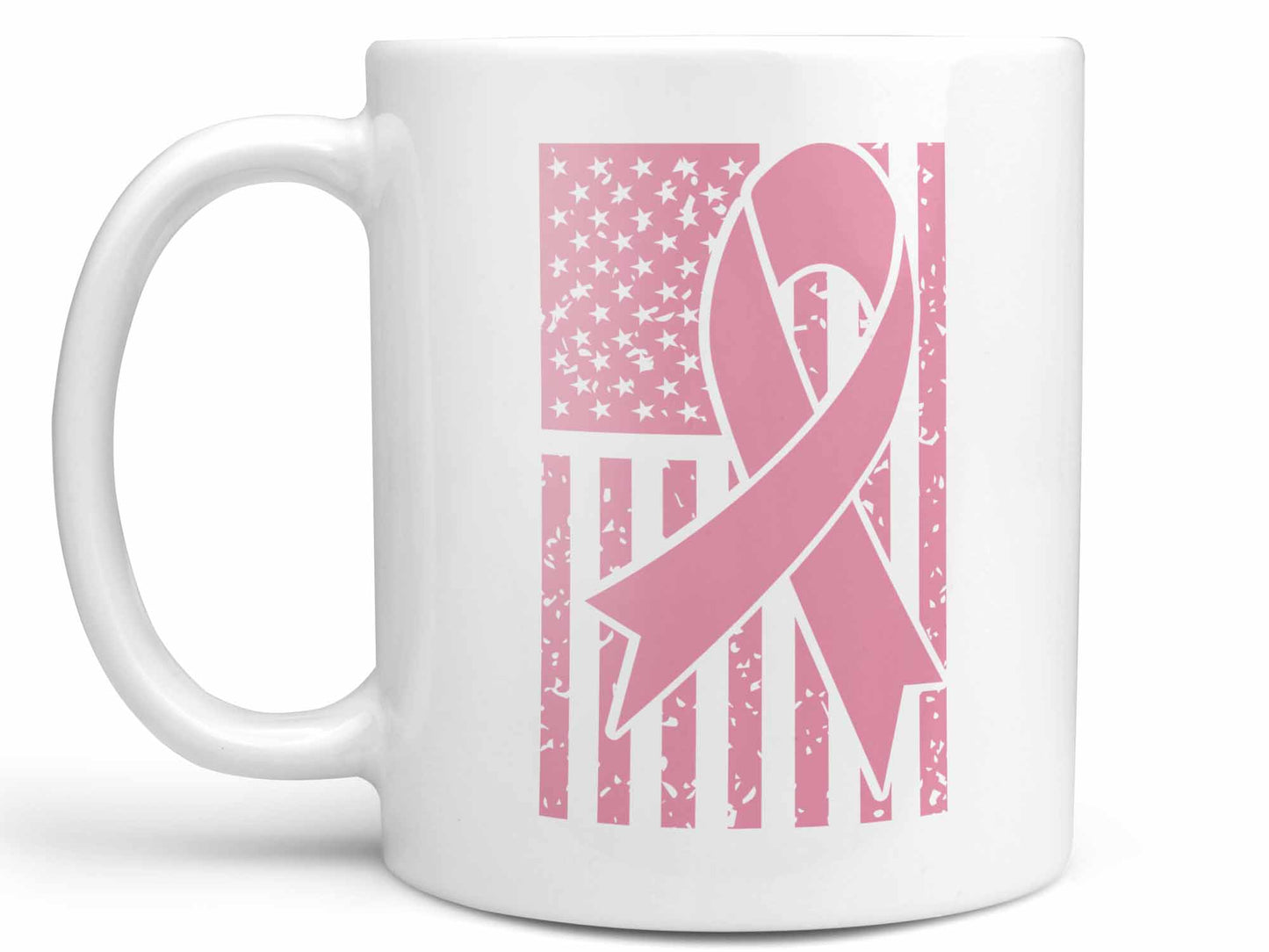 Pink Ribbon Flag Coffee Mug