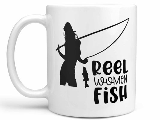 Reel Women Fish Pink Coffee Mug