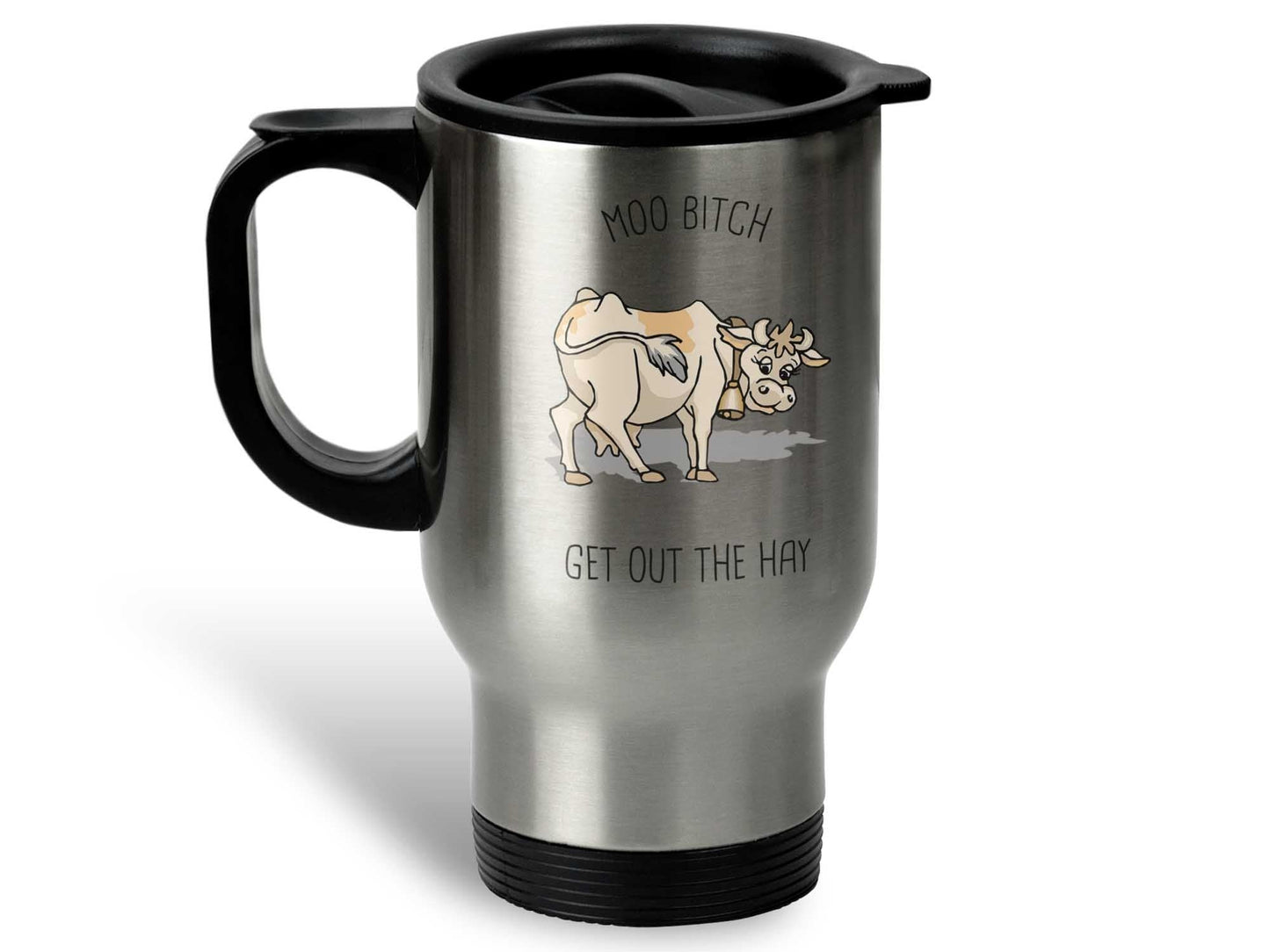 Get Out the Hay Cow Coffee Mug