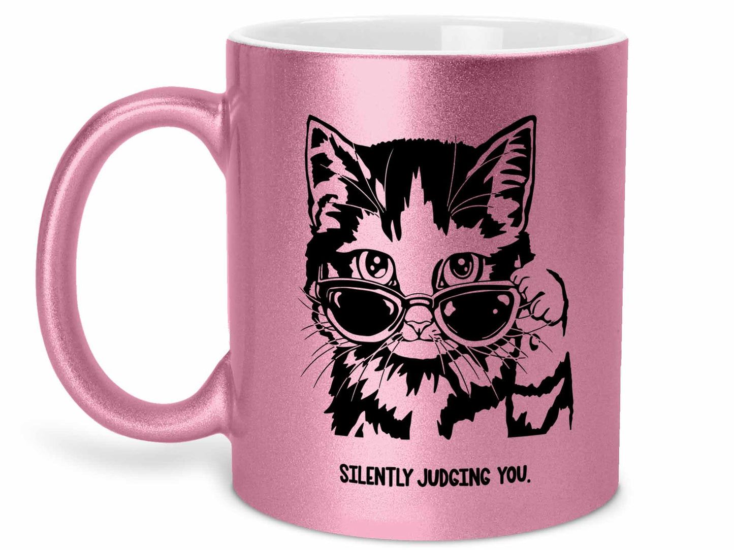 Silently Judging Cat Coffee Mug