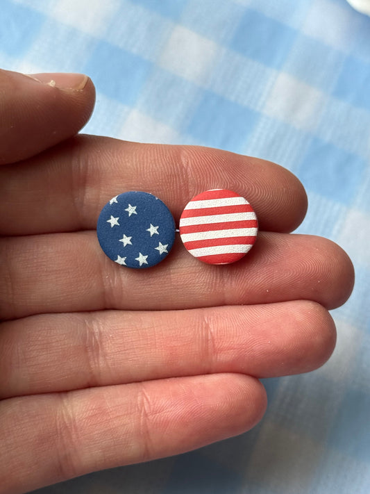 Stars and Stripes Mini Studs