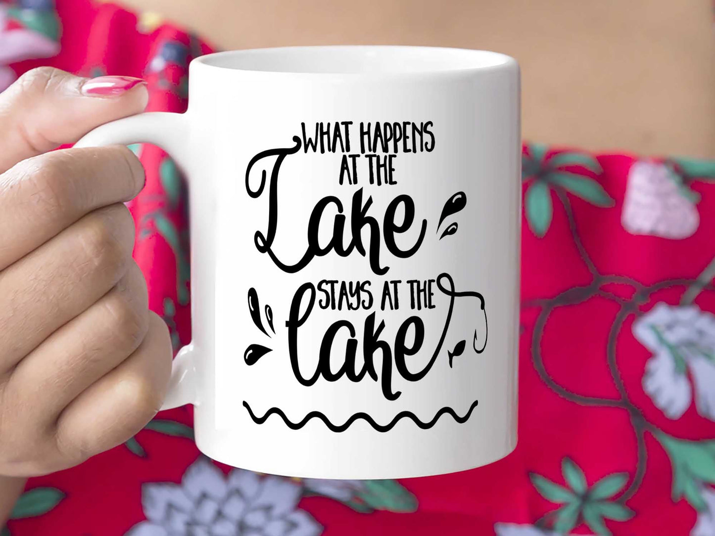 What Happens at the Lake Coffee Mug