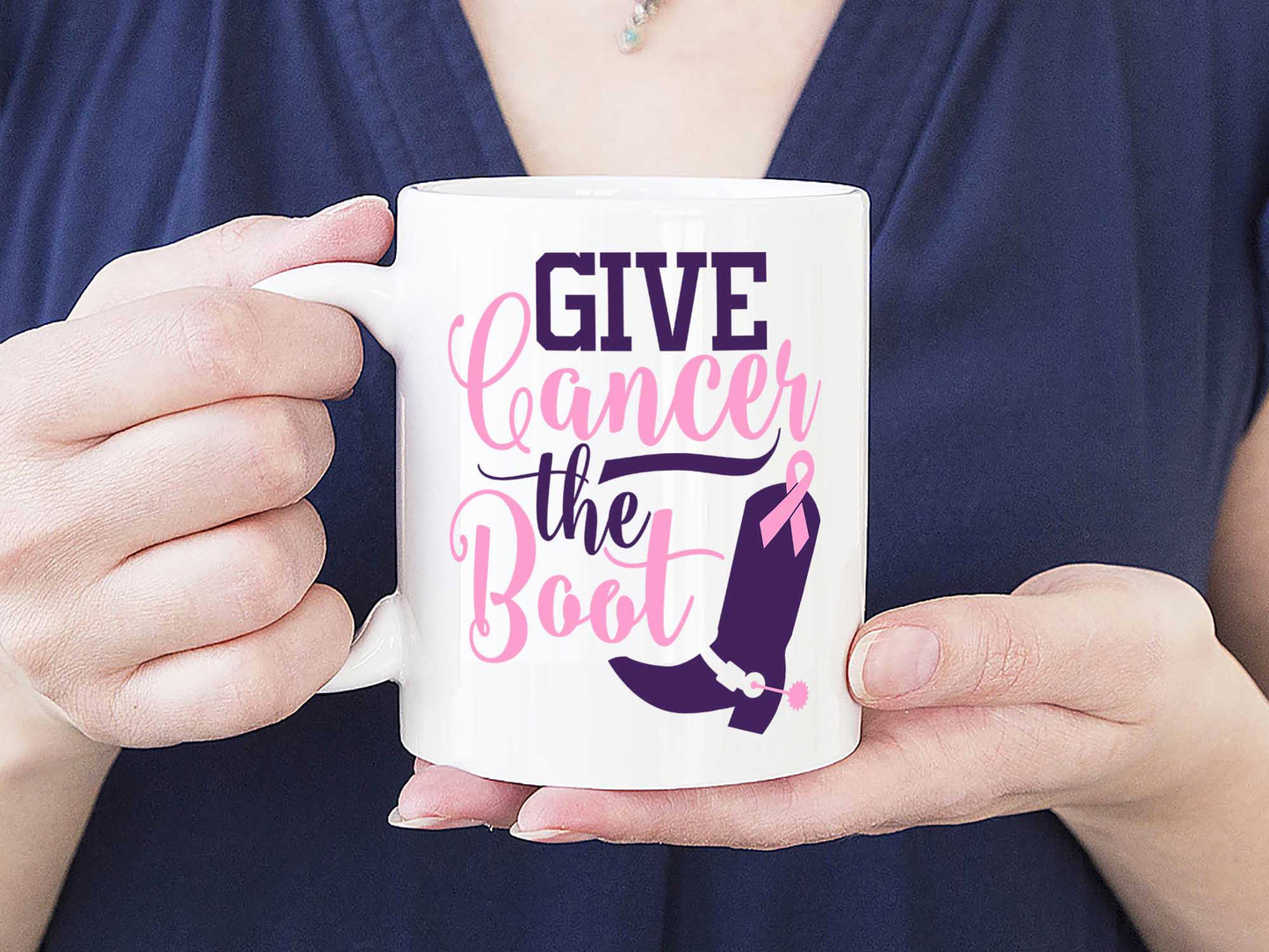 Give Cancer the Boot Coffee Mug