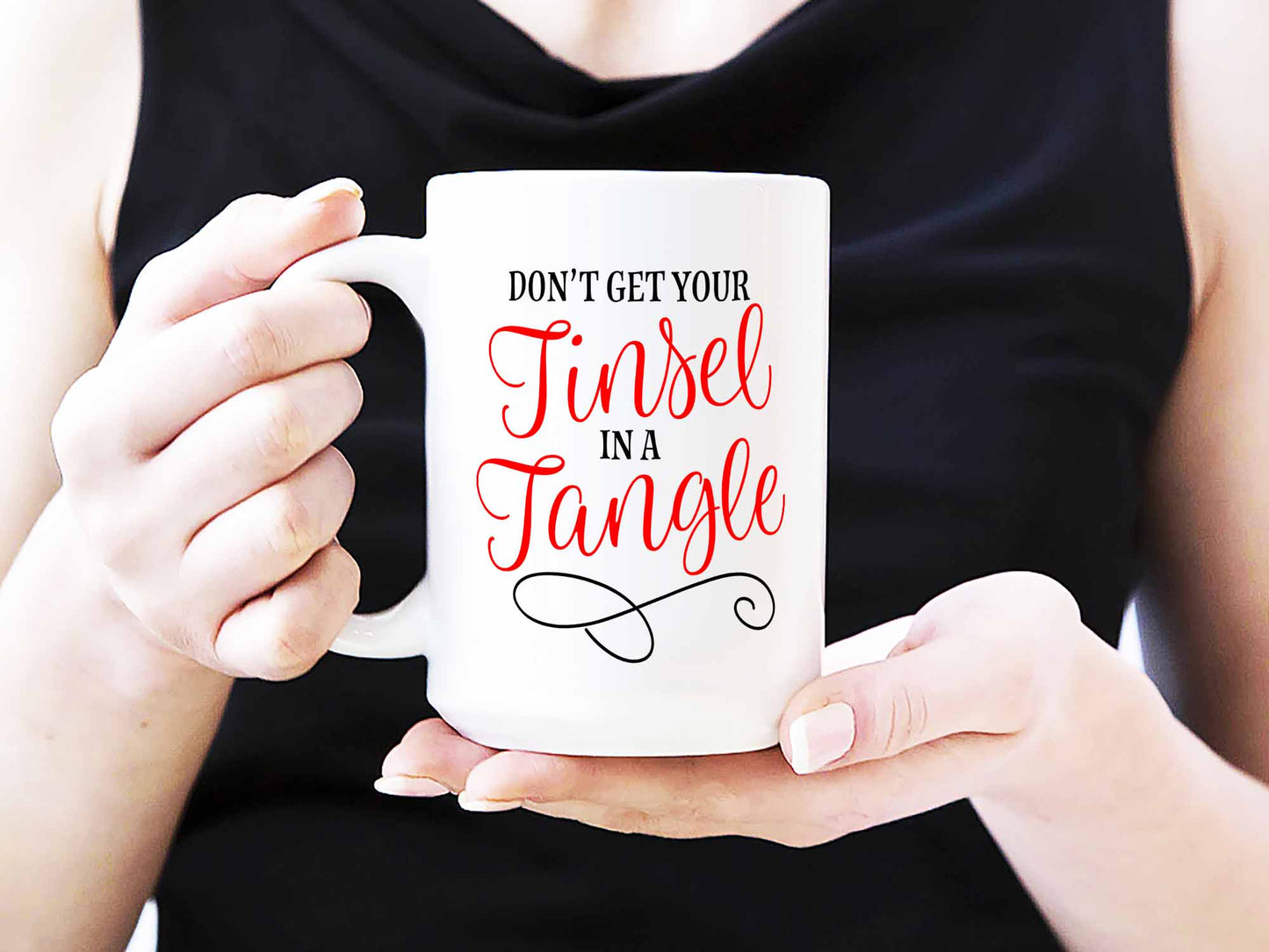 Tinsel in a Tangle Coffee Mug
