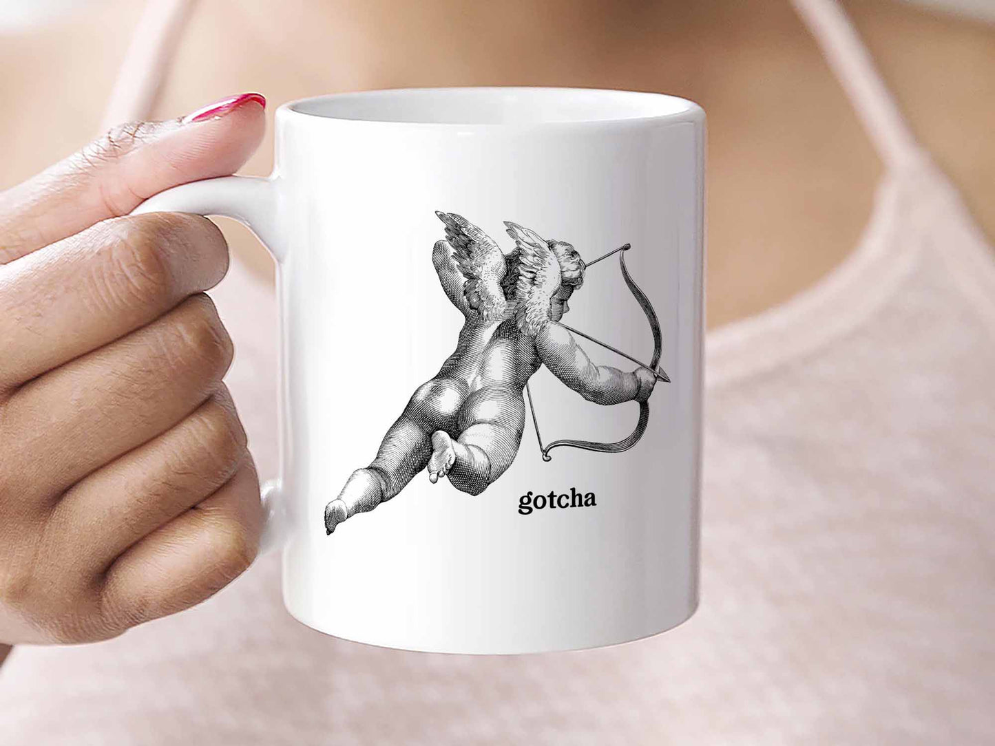 Gotcha Cupid Coffee Mug