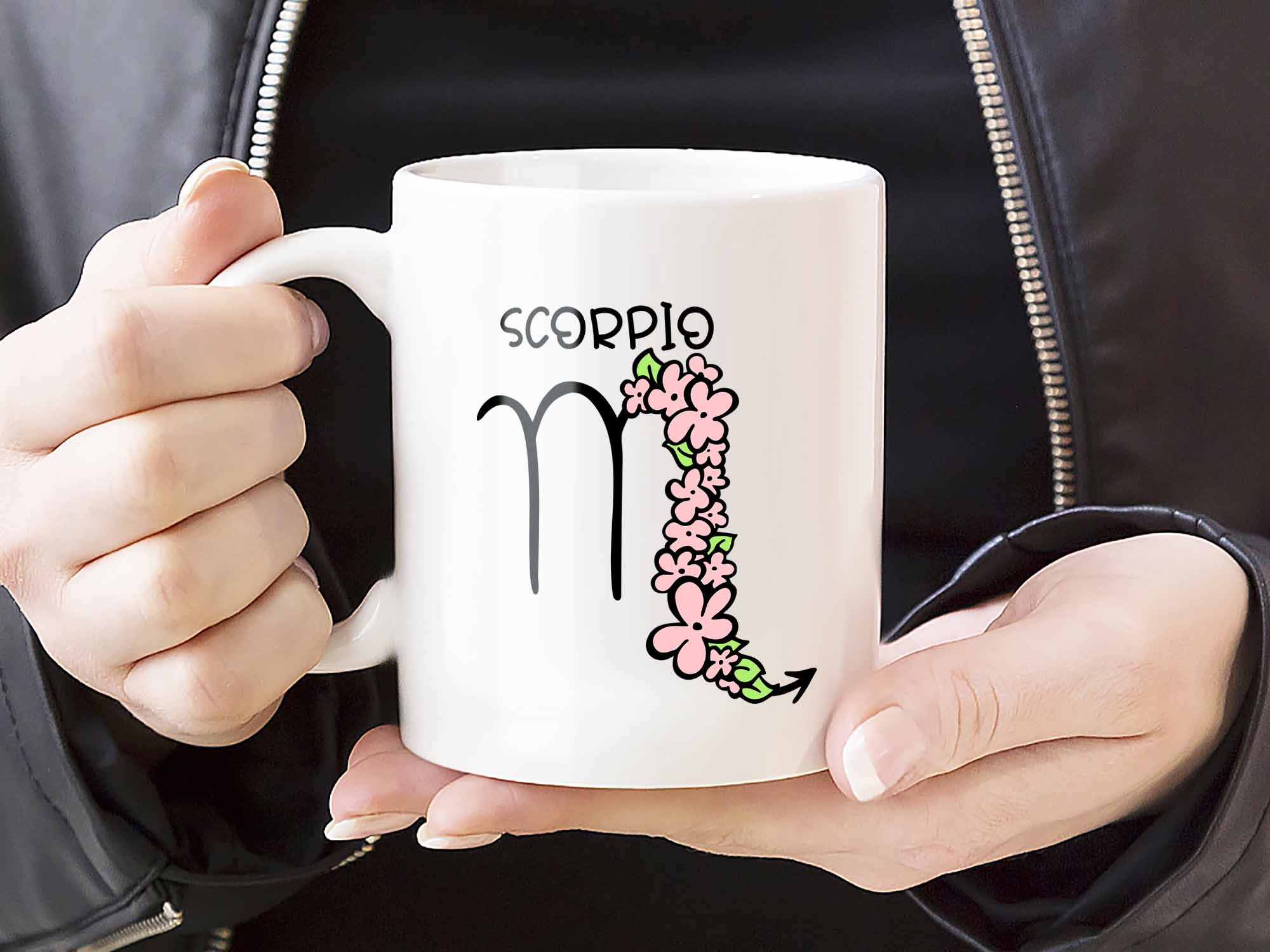 Scorpio Flower Coffee Mug