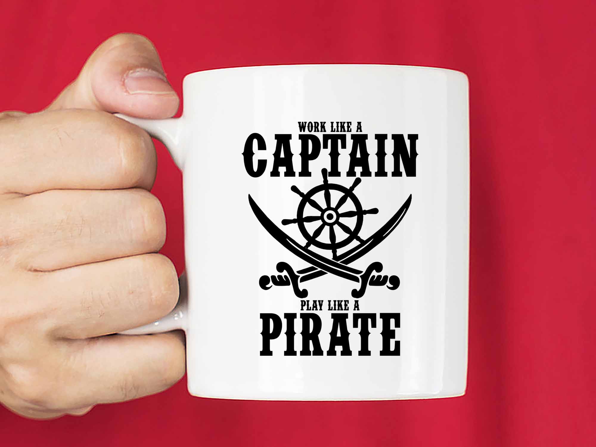 Work Like a Captain Coffee Mug