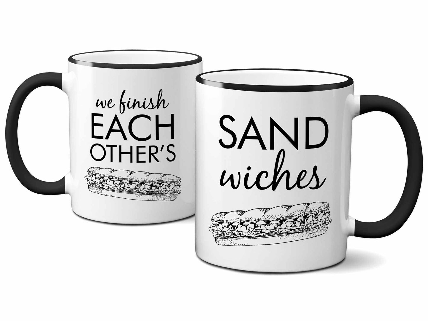His and Hers Sandwiches Coffee Mugs