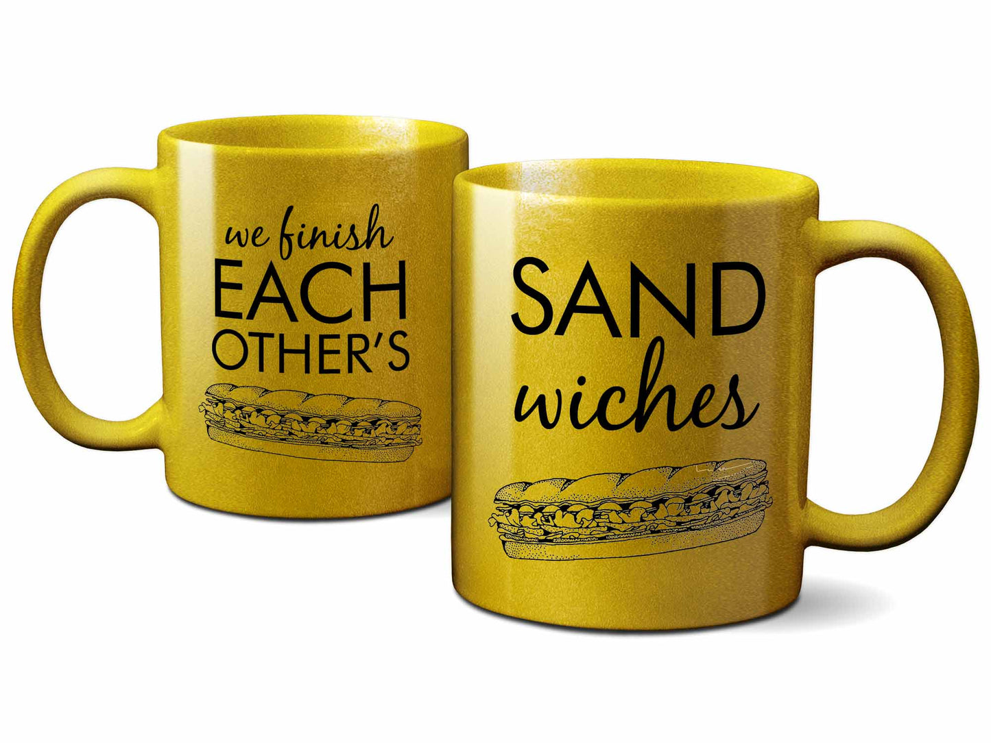His and Hers Sandwiches Coffee Mugs