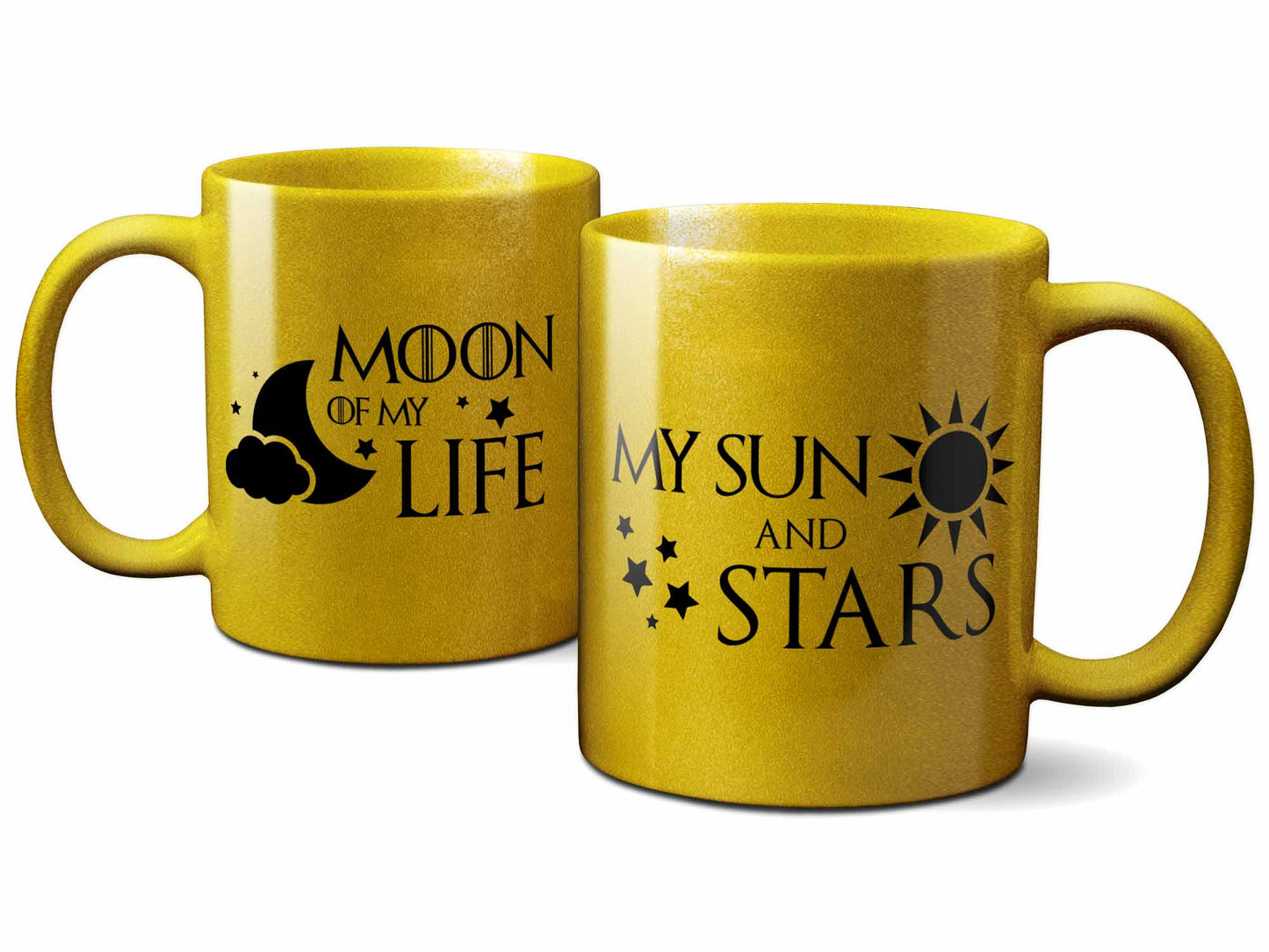 His and Hers Moon and Sun Mugs
