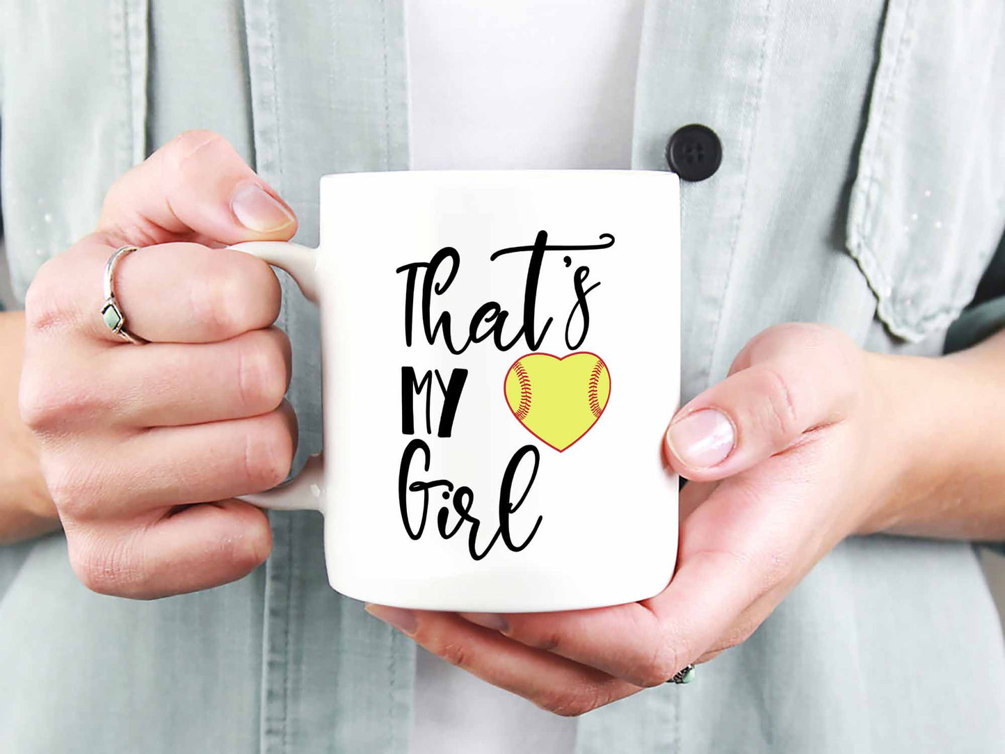 That's My Girl Softball Coffee Mug
