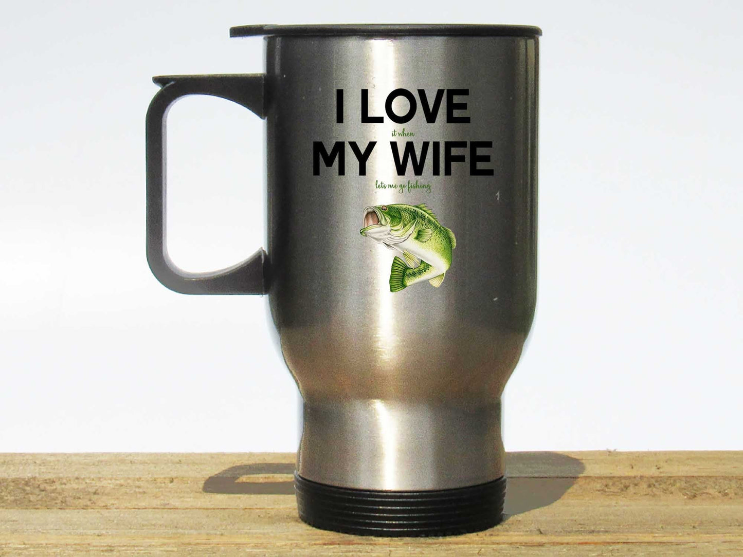 I Love My Wife Fishing Coffee Mug