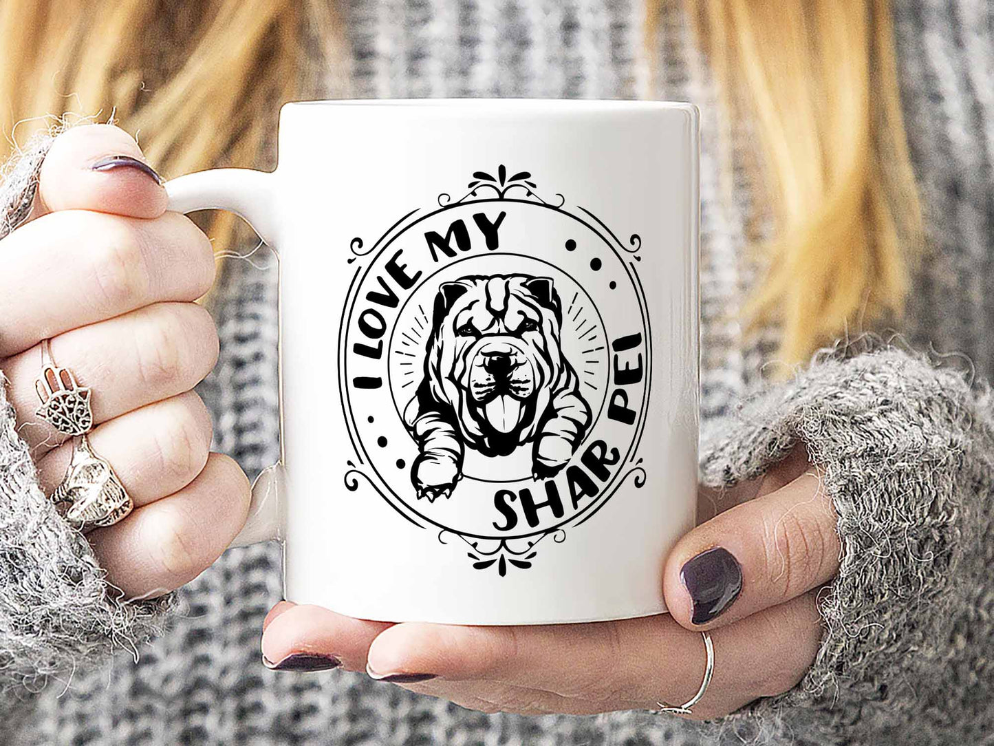 I Love My Shar Pei Coffee Mug