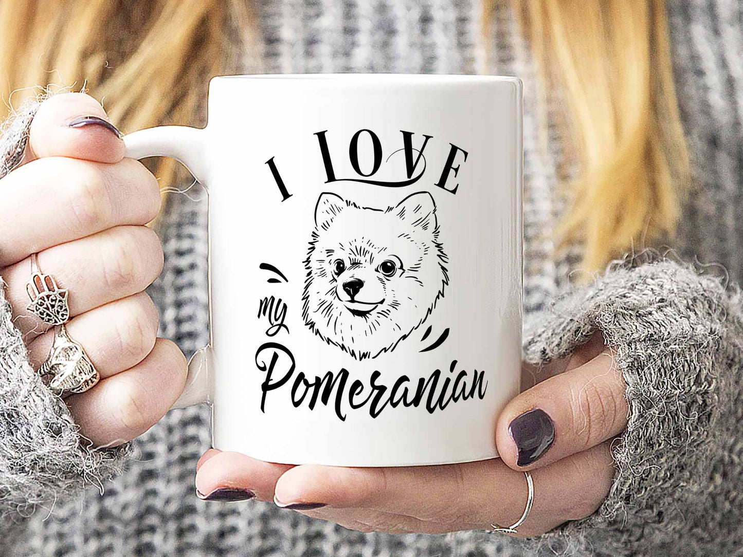 I Love My Pomeranian Coffee Mug