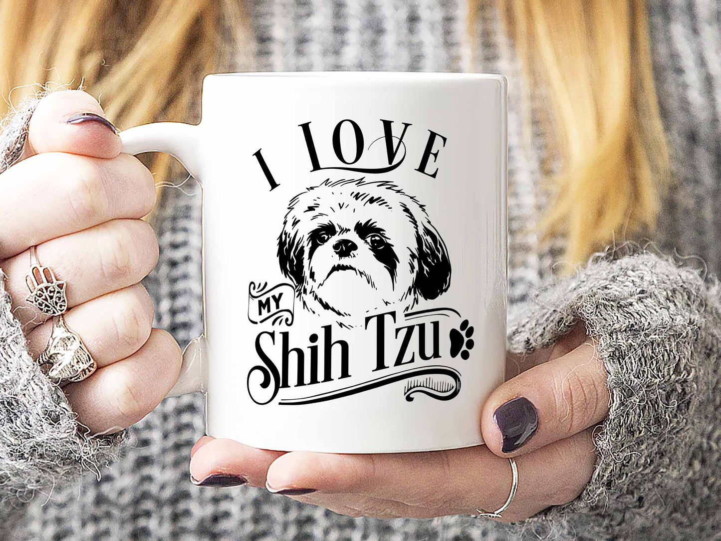 I Love My Shih Tzu Coffee Mug