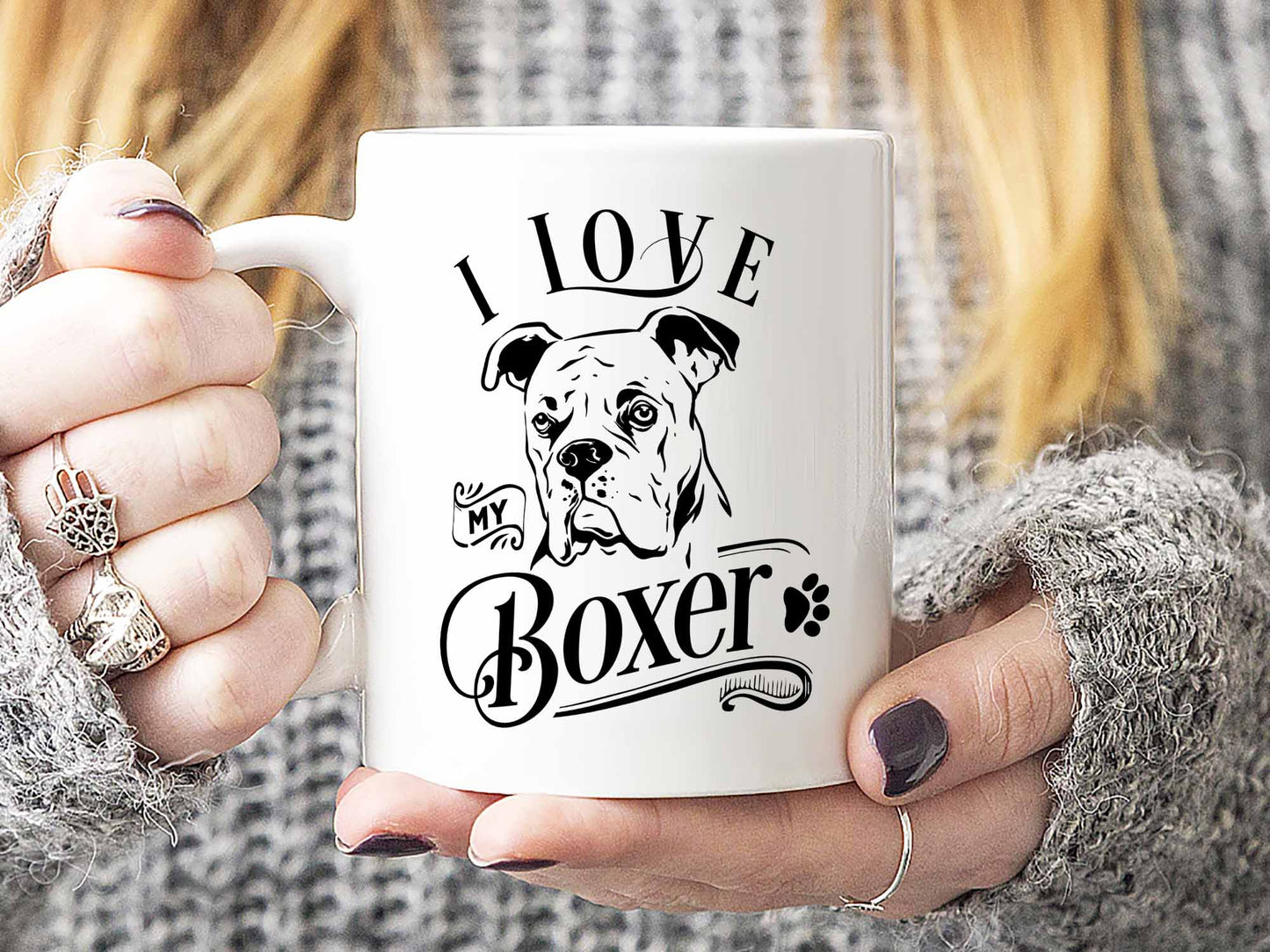 I Love My Boxer Coffee Mug