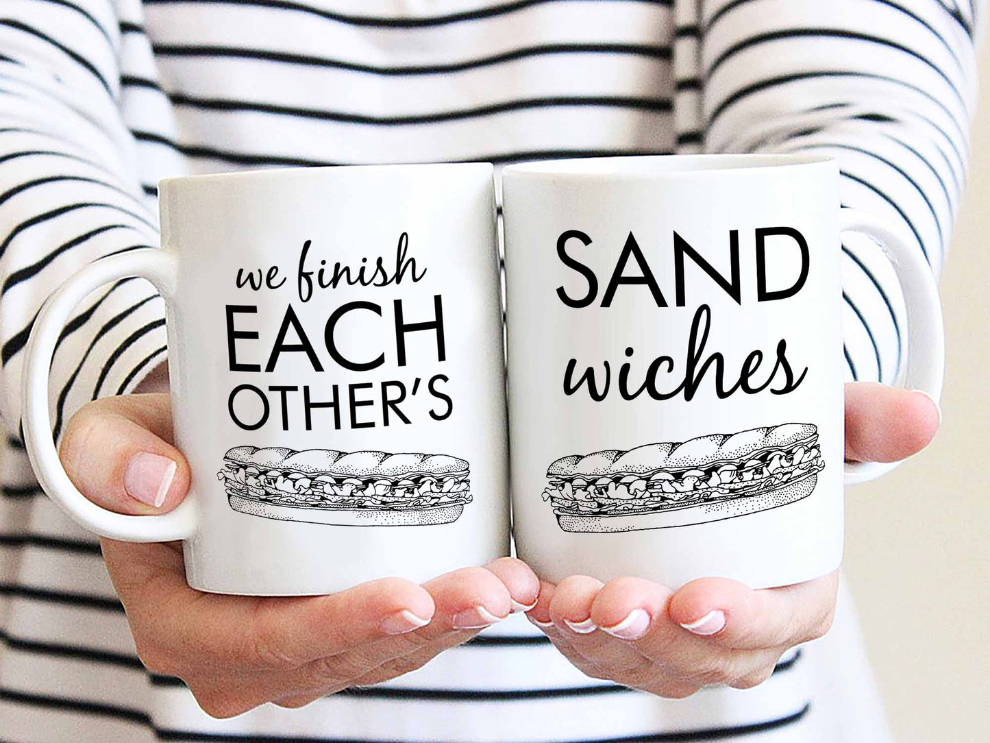 His and Hers Sandwiches Coffee Mugs