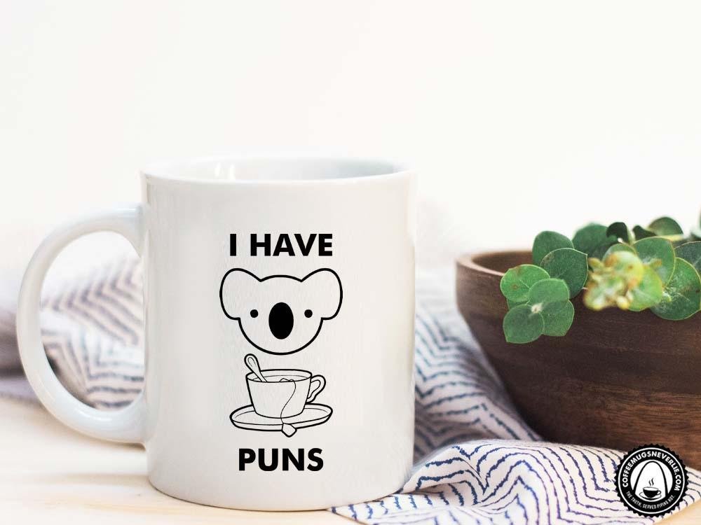 Koala Tea Puns Coffee Mug