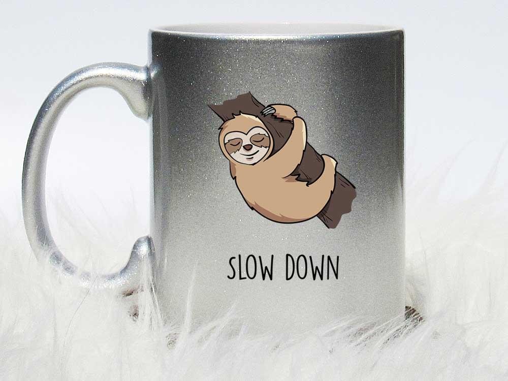 Slow Down Sloth Coffee Mug