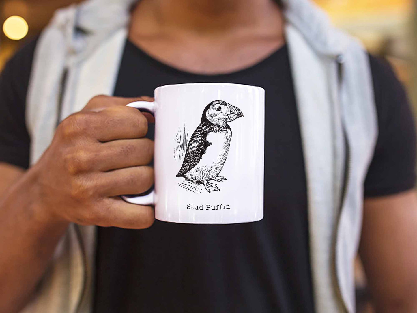 Stud Puffin Coffee Mug