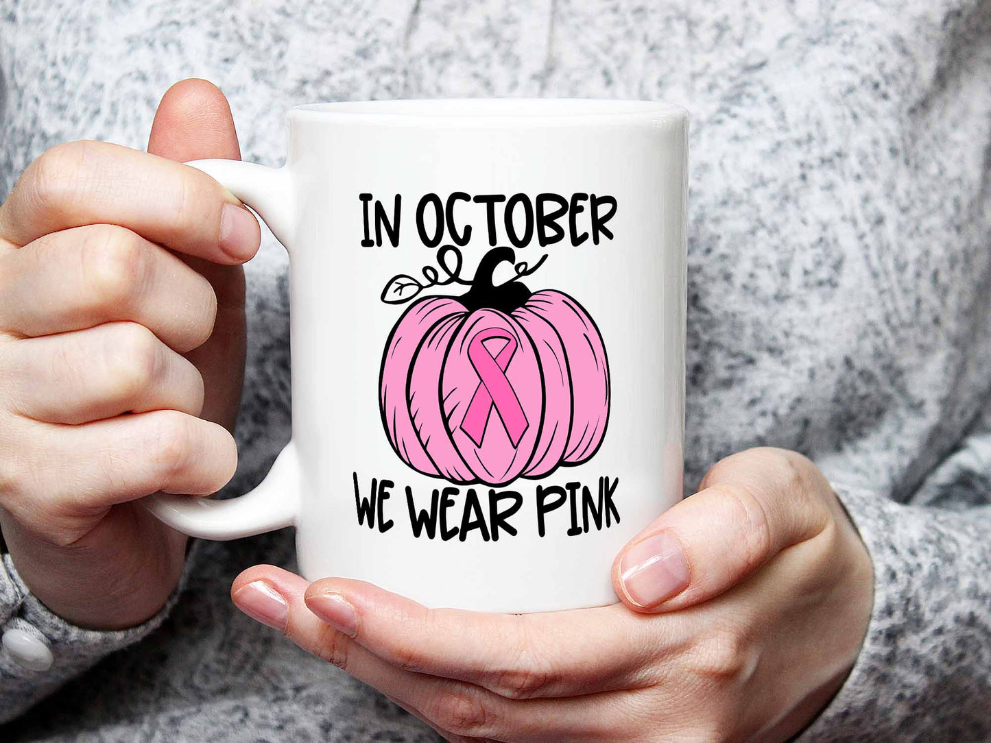 Wear Pink Pumpkin Coffee Mug