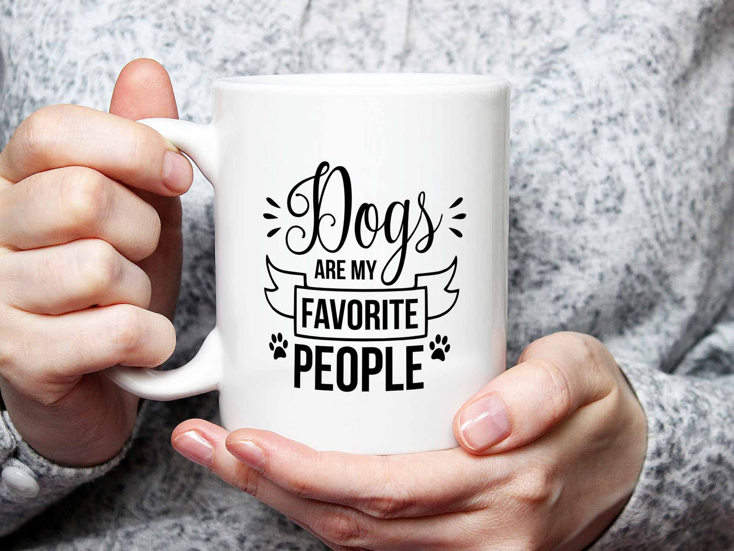 Dogs Are My Favorite People Coffee Mug