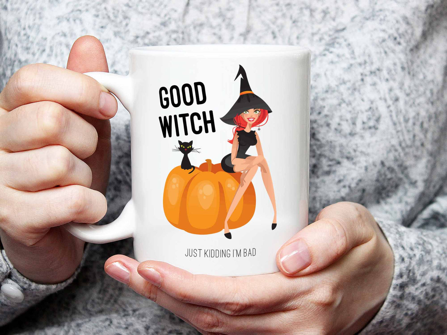 Good Witch Just Kidding Coffee Mug